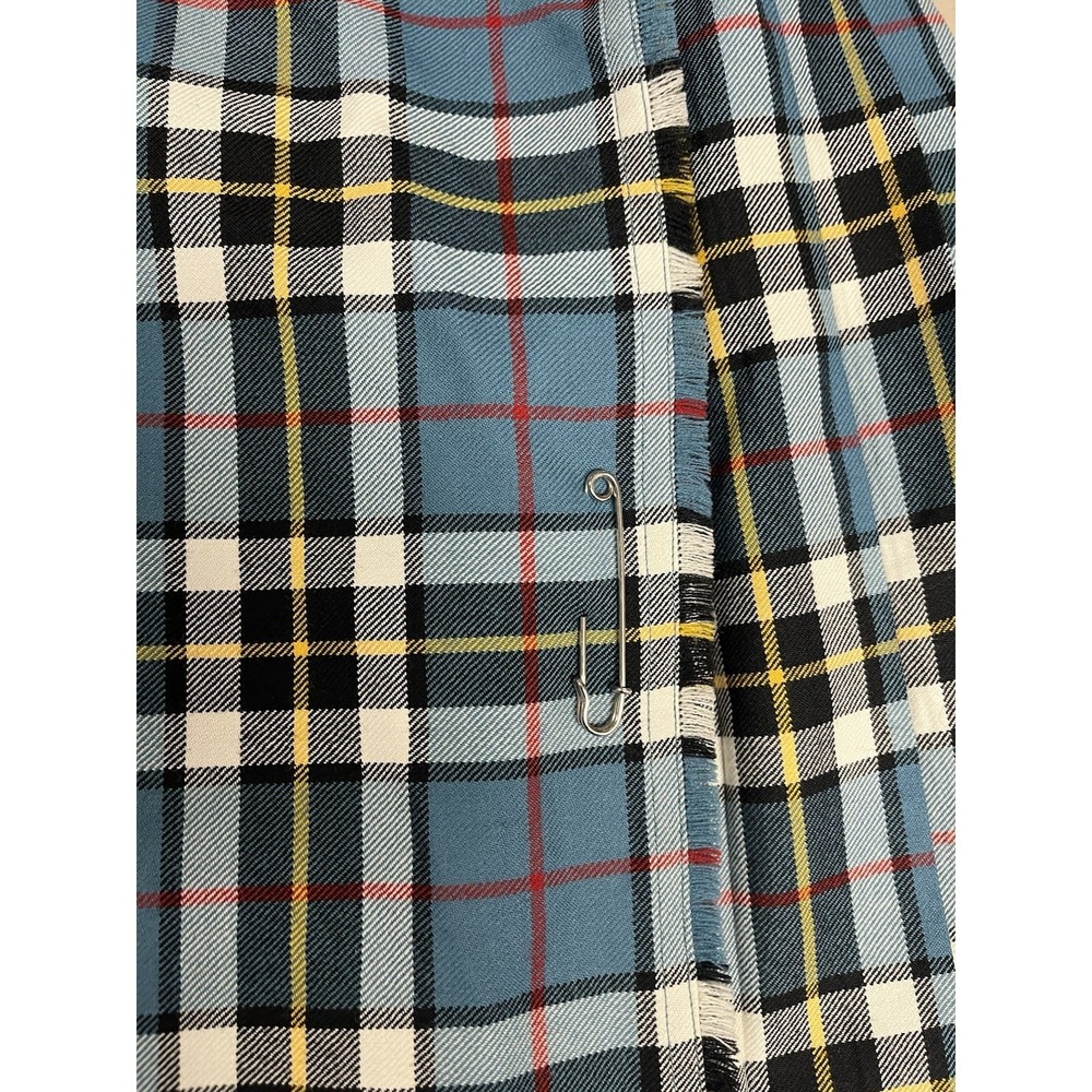 Lochcarron of Scotland Kilt Thomson Blue Tartan 38" Waist 26" Length 100% Wool - Picture 11 of 13